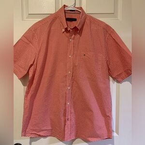 Tommy Hilfiger Red Gingham Button Down Shirt-like new